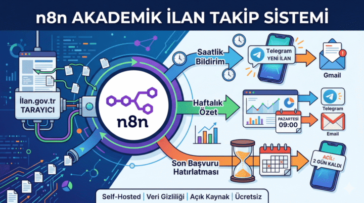 n8n akademik ilan takip - ilan.gov.tr otomasyonu